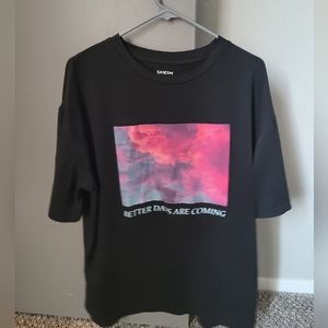 NWOT SHEIN Pink Sunset Print Tee S